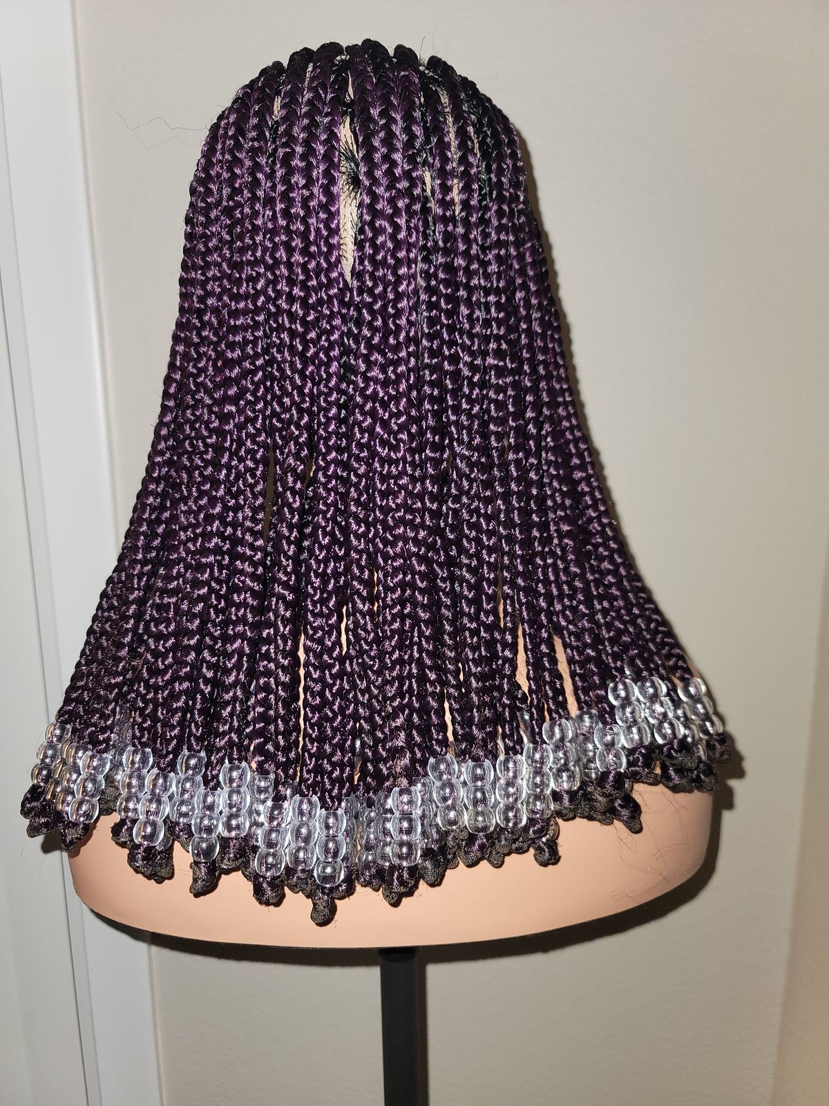 2 Step Fulani Ghana Weaving Braided Wig With Beads