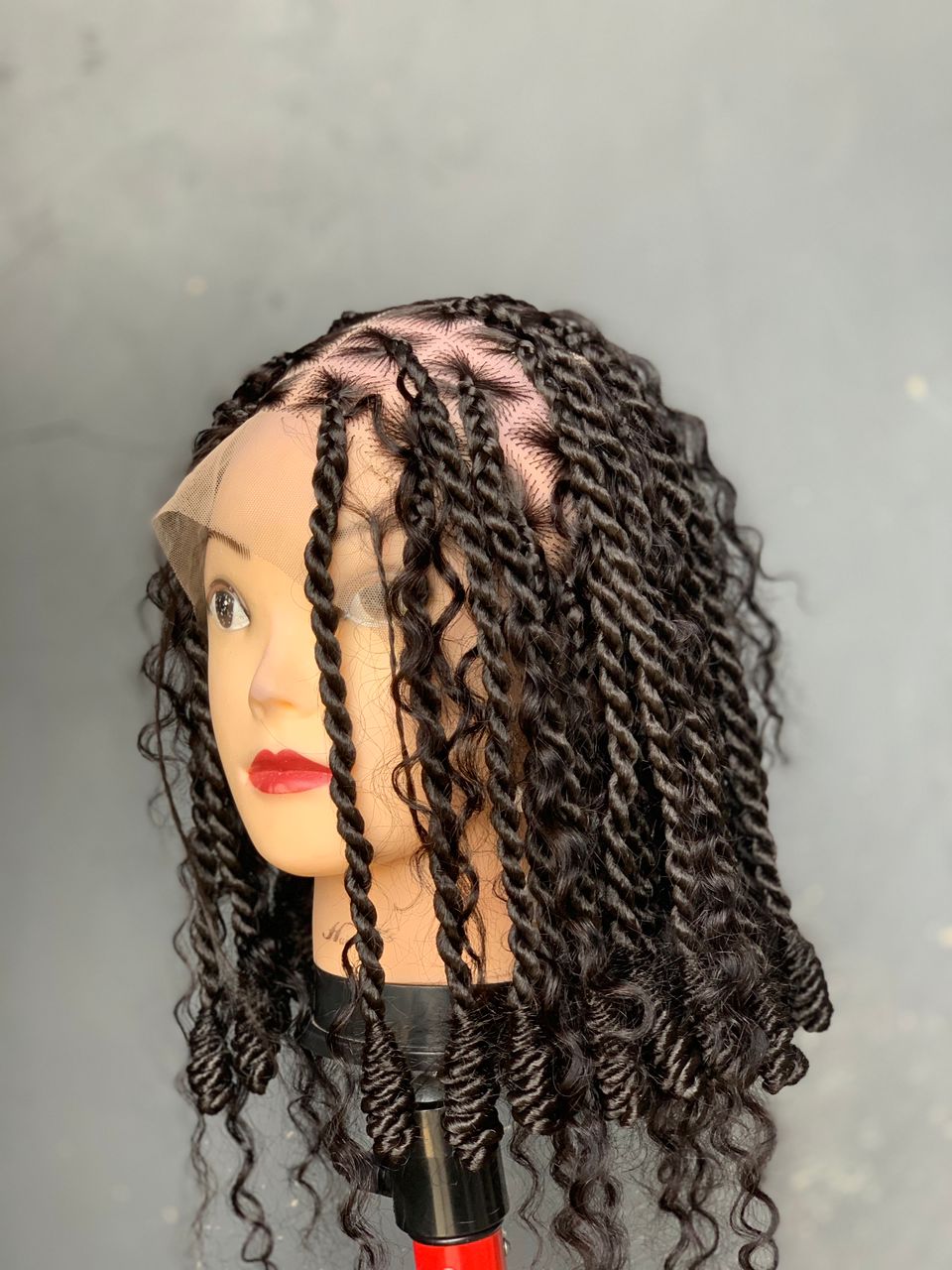 Bantu Knot Knotless Boho Box Braided Wig