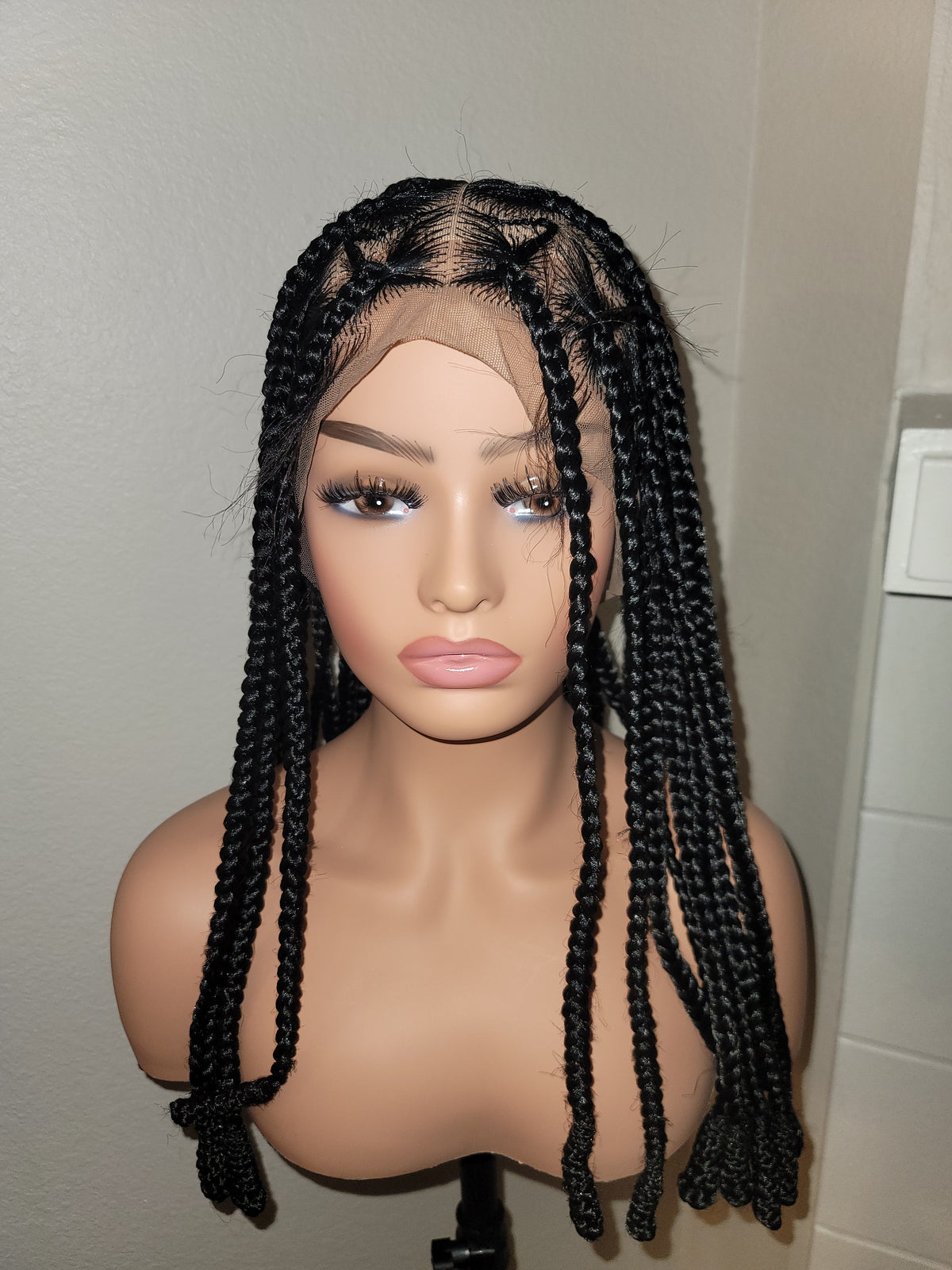 Bantu Knots Feed-In Knotless Box Braided Wig
